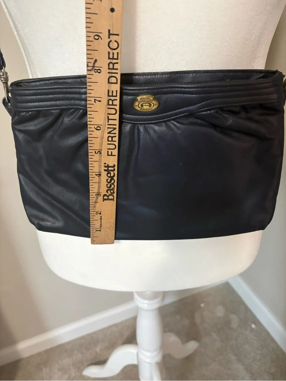 Vintage Eitienne Aigner Navy Leather Handbag
